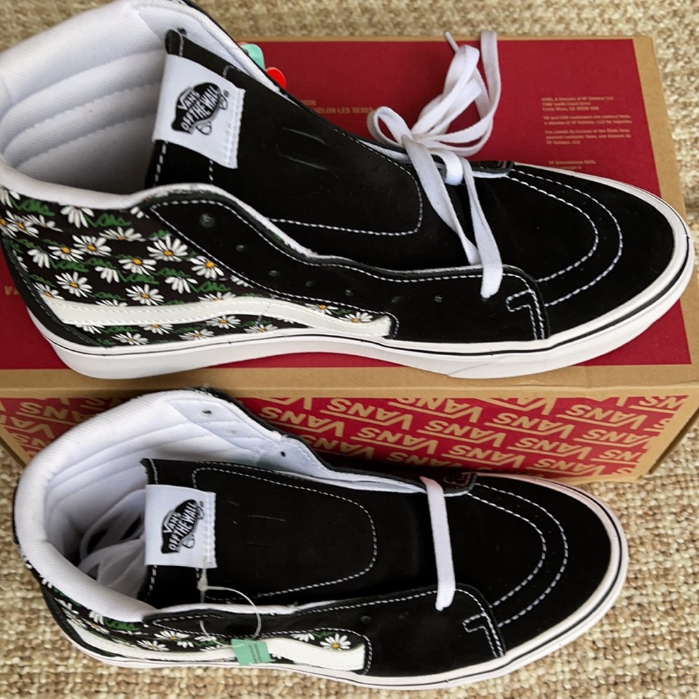 Vans Comfycush Sk8-Hi Scribble Flower Daisy/BlackM - Picture 4 of 16